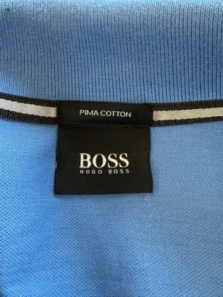 Polo Uomo Hugo Boss Cotone Taglia 2XL Slim Blu