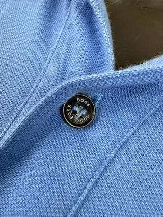 Polo Uomo Hugo Boss Cotone Taglia 2XL Slim Blu