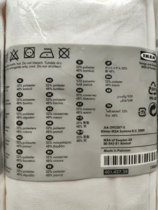 Lote sábanas bajeras IKEA KNOPPA 90x200 nuevas”