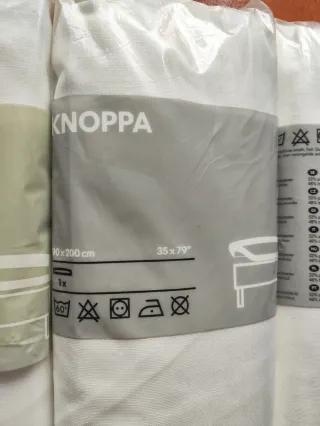 Lote sábanas bajeras IKEA KNOPPA 90x200 nuevas”