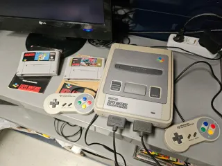 Lote Consola Super Nintendo + Juegos