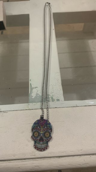 Colgante Calavera Mexicana Multicolor