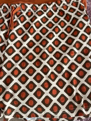 Pijama Verano Mujer TRAMAS Naranja y Marrón