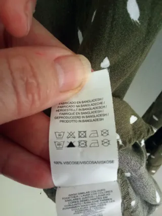 Camisa verde oliva Primark Talla 42