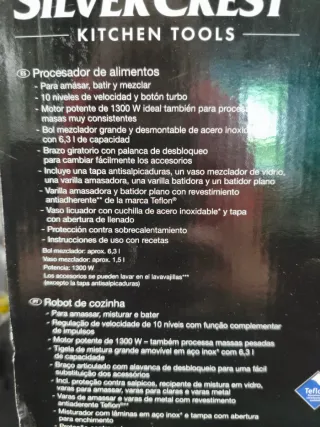 Batidora amasadora SilverCrest roja