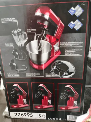 Batidora amasadora SilverCrest roja