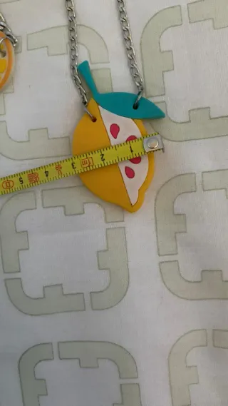 Parure collana e bracciale frutta