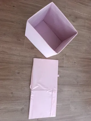 2 Cajas de Ikea rosas plegables