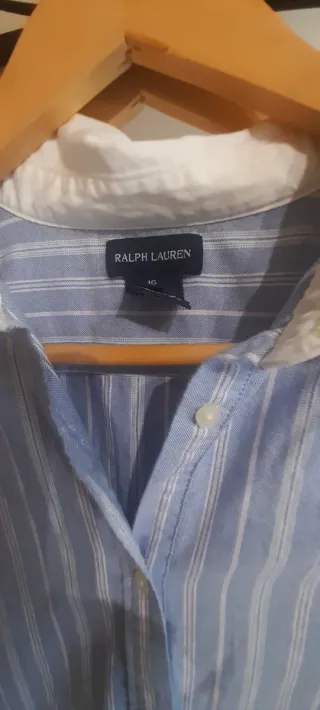 Vestido Polo Ralph Lauren Rayas Azul Blanco