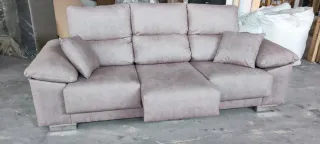 Sofá 240cm Tela Antimanchas Marrón