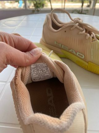 Zapatillas Tenis Head Talla 38 Rosa y Amarillo