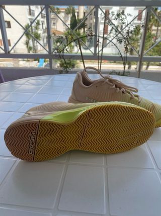 Zapatillas Tenis Head Talla 38 Rosa y Amarillo