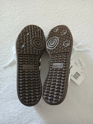 Adidas Samba OG White Black Gum Sneakers 39 EU New