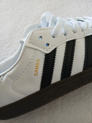 Adidas Samba OG White Black Gum Sneakers 39 EU New