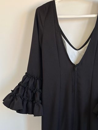 Vestido Flamenca Negro Volantes