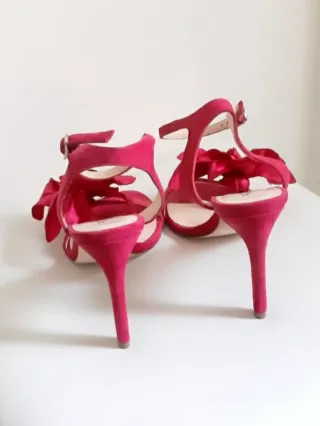 Sandalias Paco Herrero Flores Fucsia