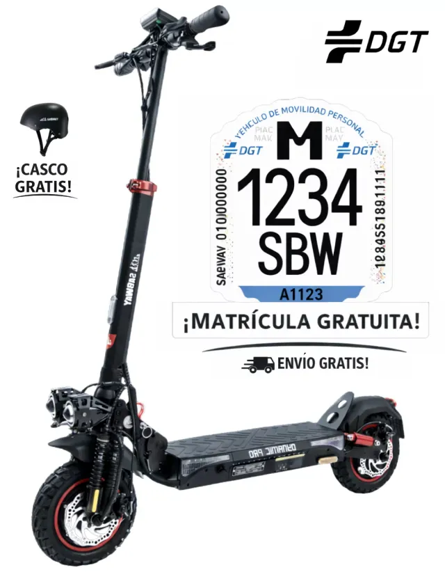 Patinete Eléctrico Dynamic Pro Dual Motor Homologa