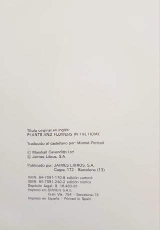 El libro de las flores y plantas