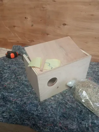 Nido para agapornis