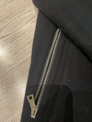 Parka Mujer Capucha Pelo Interior Negra