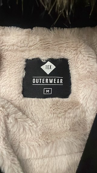 Parka Mujer Capucha Pelo Interior Negra