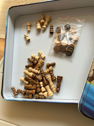 Juego Ajedrez y Damas Cayro