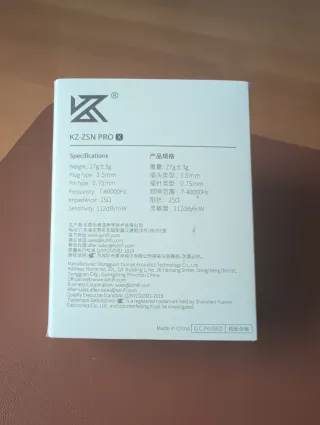 Auriculares KZ ZSN Pro X Mic Negro