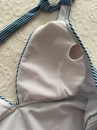 Bañador rayas azul y blanco