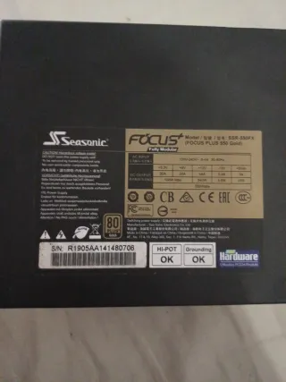 Fuente Corsair 650W 80 Plus Gold