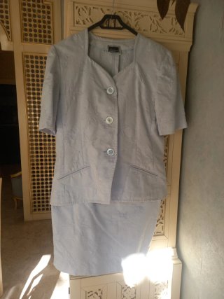 Tailleur estivo  in piquet tessuto fermo  fi