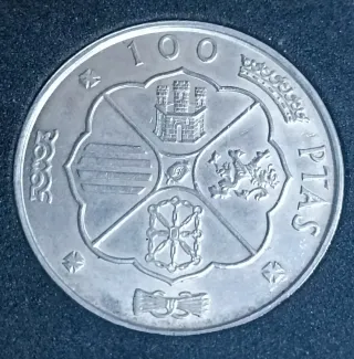 100 pesetas 1966 estrella 70 plata
