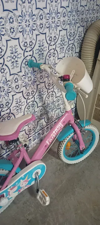 Bicicleta infantil rosa 3-6 años
