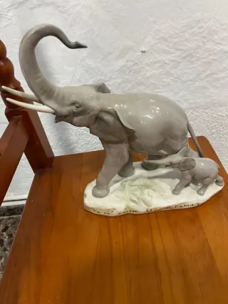 Figura Lladro Elefantes con Crías