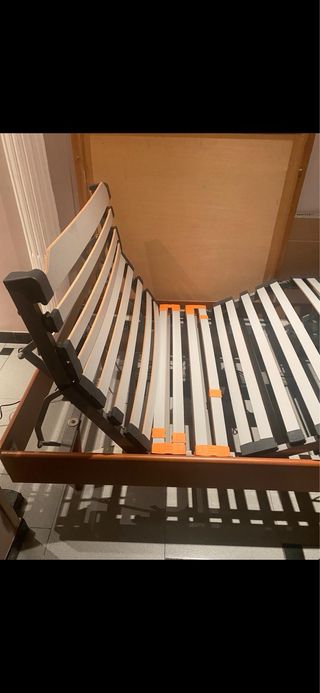 Cama articulada con somier y colchón