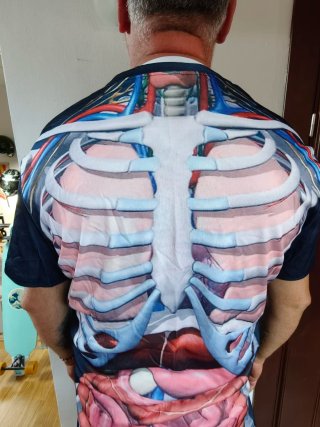 Camiseta Estampada Órganos Humanos