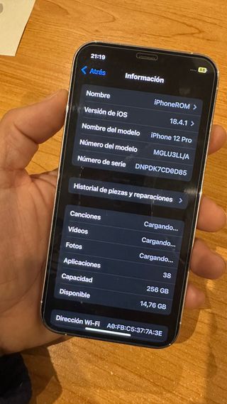 Iphone 12 Pro 256 GB blanco