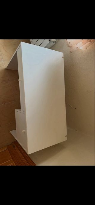 Escritorio/Tocador blanco con almacenaje