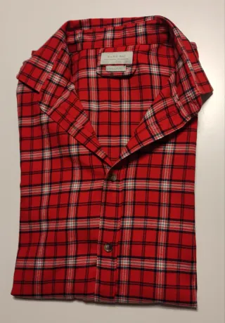 Camisa Zara Man cuadros roja Talla L