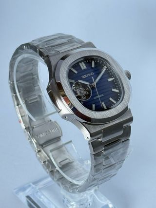 Reloj Seiko Mod tipo Nautilus Open Heart
