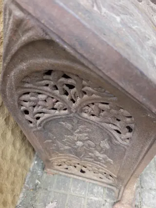 Estufa de leña antigua (a restaurar)