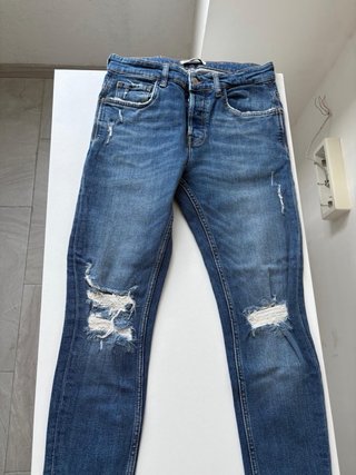 Pantalón vaquero Zara hombre azul