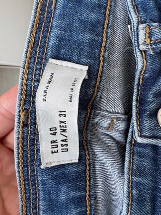 Pantalón vaquero Zara hombre azul