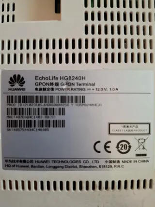 Pack Red Fibra: Router Dual Band + ONT Huawei +PLC