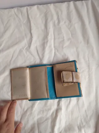 Cartera Farrutx Beige y Azul