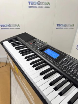 Piano teclado Donner 61 teclas con soporte y banqu