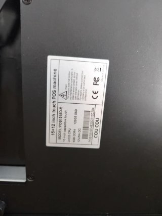 Pantalla TPV Negra