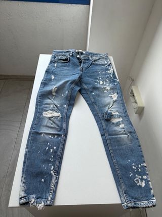 Pantalón vaquero Zara hombre azul