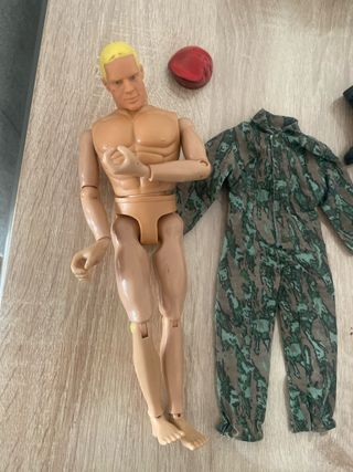 Muñeco Geyperman antiguo con accesorios