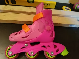 Patines en línea rosas para niña. P
