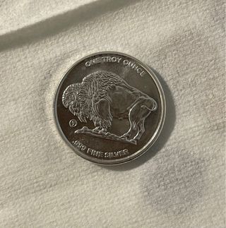 Onza Troy Búfalo Plata 999